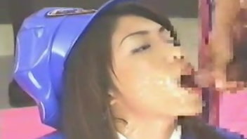 Asian Bukkake Cum Swallowing 