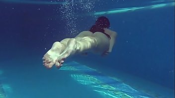 Underwater Teen European Bikini 