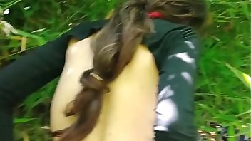 Nerd Outdoor Blowjob Public 